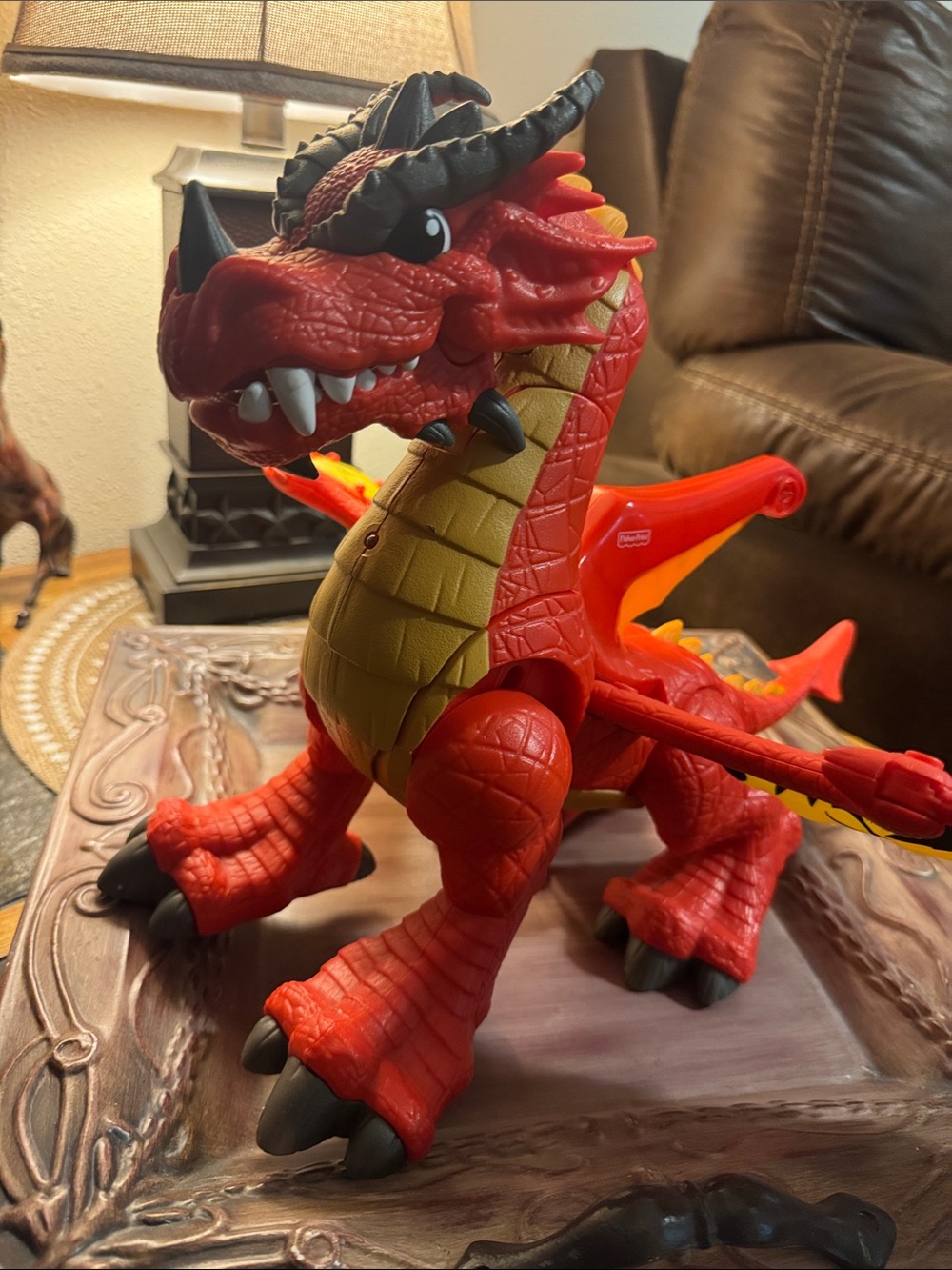 Fisher-Price Imaginext Eagle Talon Castle Dragon Action Toy - Kids Play Figure